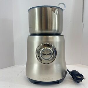 Breville Milk Cafe Electric Frother BMF600XL Silver Hot Cold TESTED WORKS